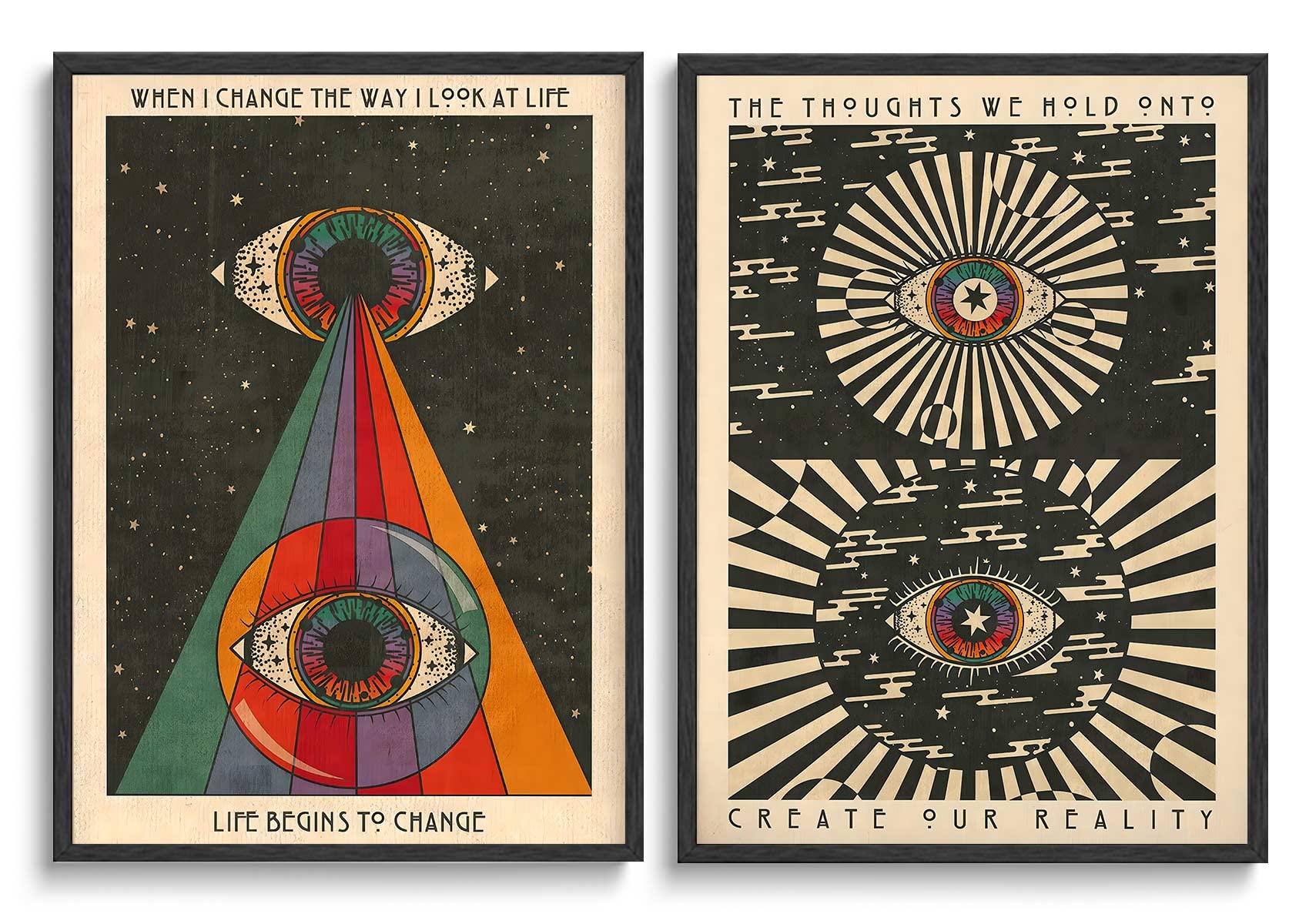 Amazon.co.jp: レトロヒッピーウォールアート 70年代サイケデリック