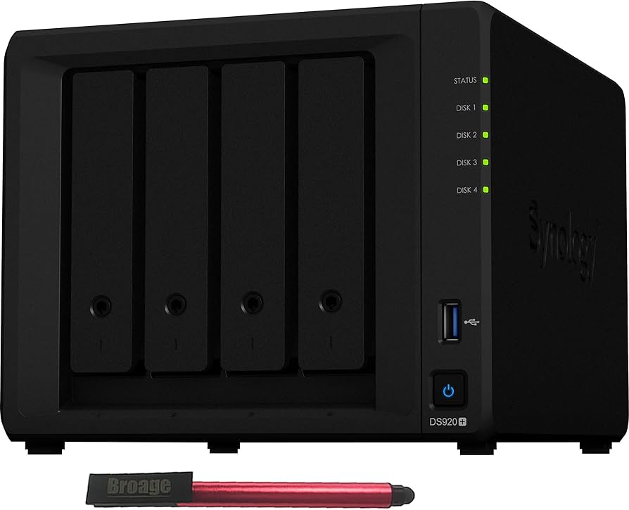 Synology DiskStation DS920+ 4-Bay NAS Enclosure - 8GB (2 x 4GB