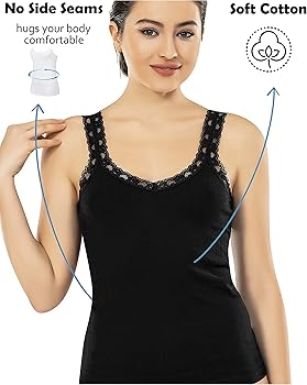 VAVONNE Camisole for Women, All Cotton, Airy Soft Comfy Tank Tops
