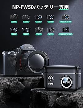 Amazon.co.jp: llano NP-FW50 バッテリー 充電器 PD (バッテリー2個