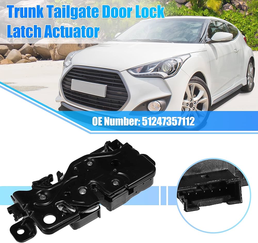 X AUTOHAUX 51247357112 Rear Trunk Tailgate Door Lock Latch