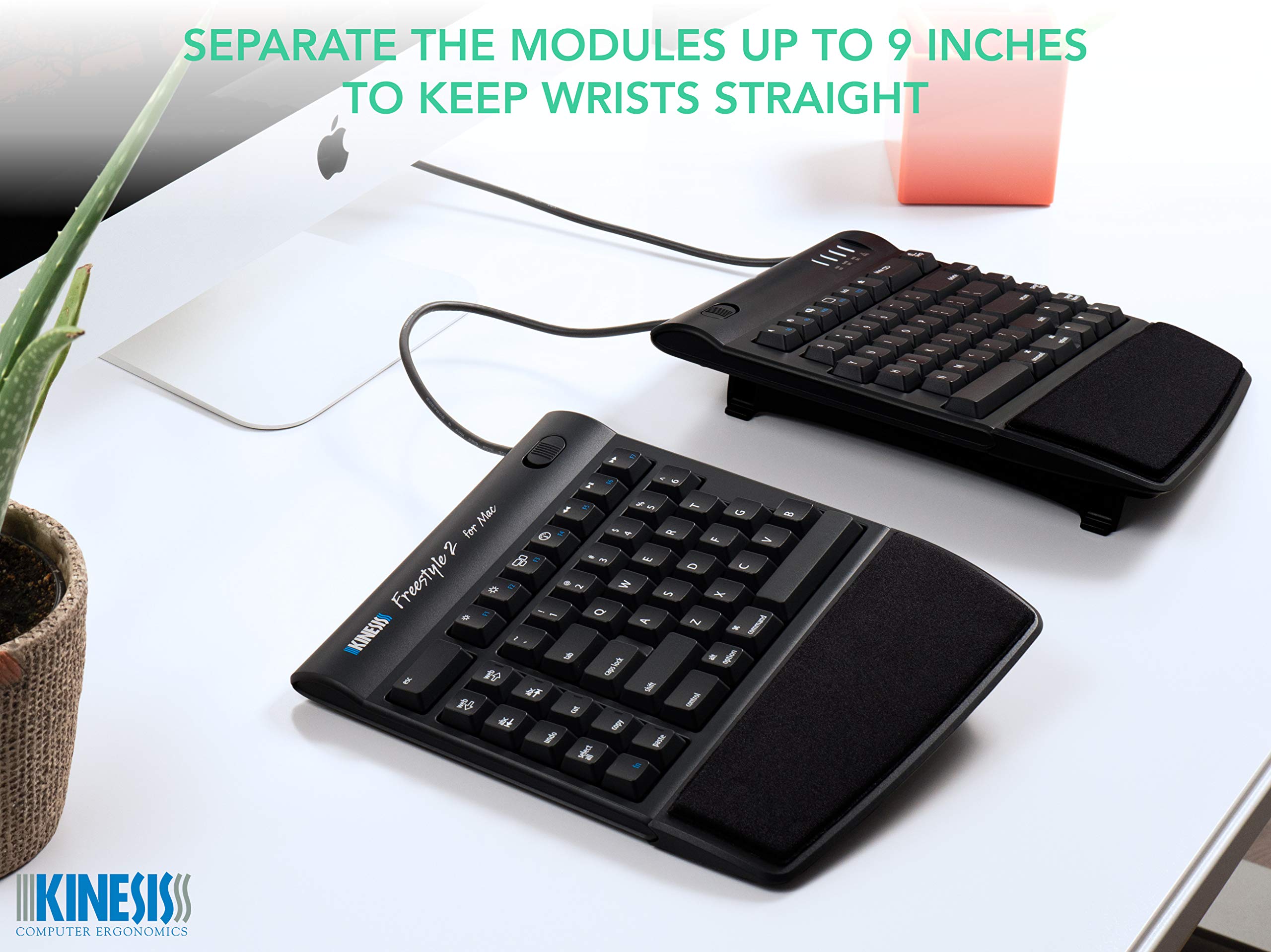 Amazon | Kinesis Freestyle2 Ergonomic Keyboard w/ VIP3 Lifters for