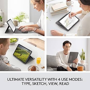 Amazon.com: Logitech Folio Touch iPad Keyboard Case with Trackpad