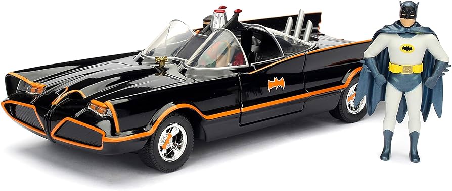 Amazon | ジャダ(Jada) 1:24 1966 CLASSIC TV Series BATMOBILE W