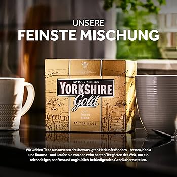 Yorkshire Tea Gold - Premium Blend, Traditional British Flavour
