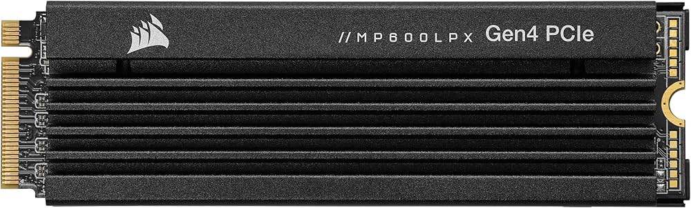Corsair MP600 PRO LPX 1TB M.2 PCIe Gen4 NVMe SSD, Up to 7100MB/s