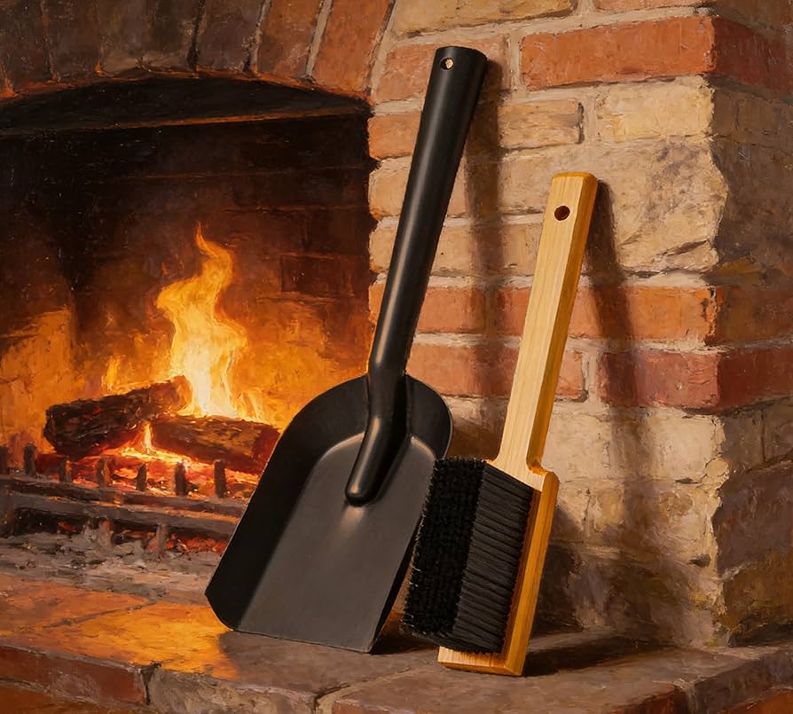 Amazon.com: Kingson Fireplace Shovel Black Ash Shovel and Brush
