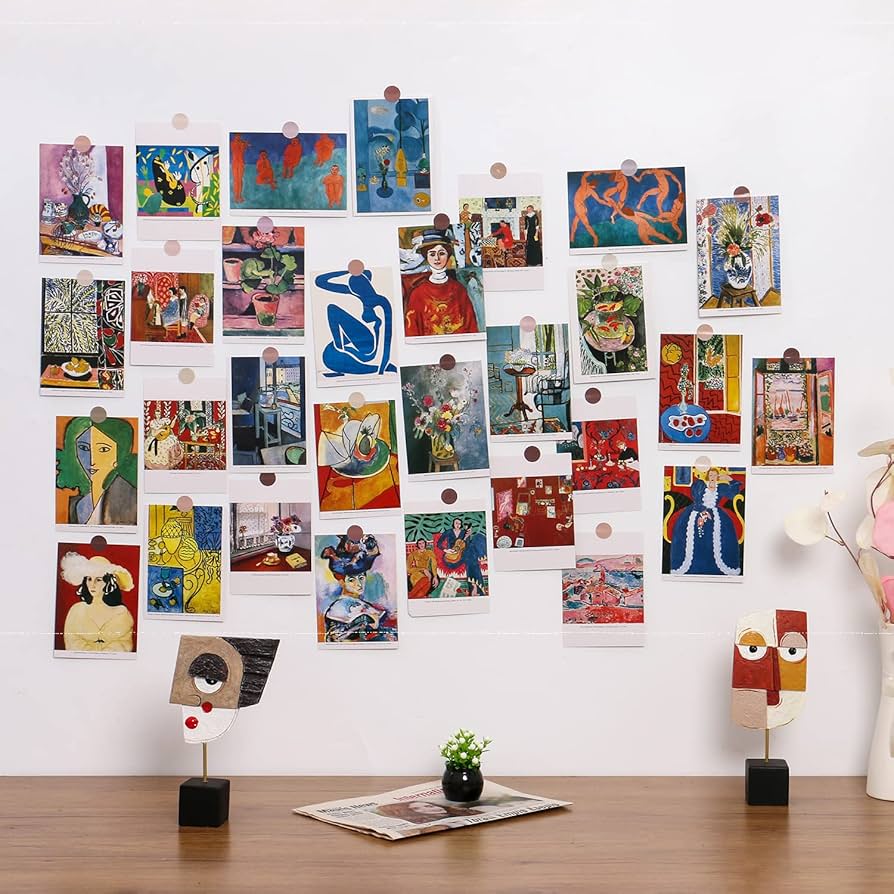 Amazon.co.jp: アートポストカード 有名な絵画抽象アートポストカード