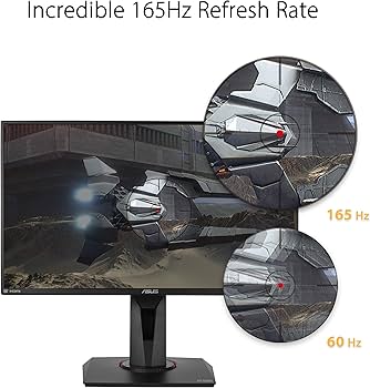 ASUS TUF Gaming VG259QR 24.5” Gaming Monitor, 1080P Full HD, 165Hz