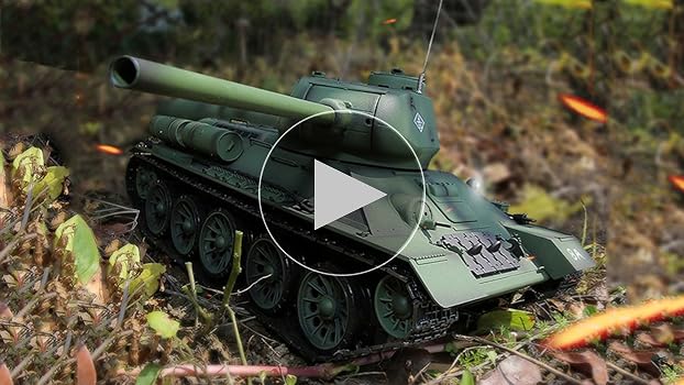 Amazon | 最新7.0 ver 戦車 ラジコンソビエトT-34 / 85中戦車 2.4GHz 1