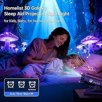 Homelist Sleep Aid Night Light for Kids & Adults with White Noise