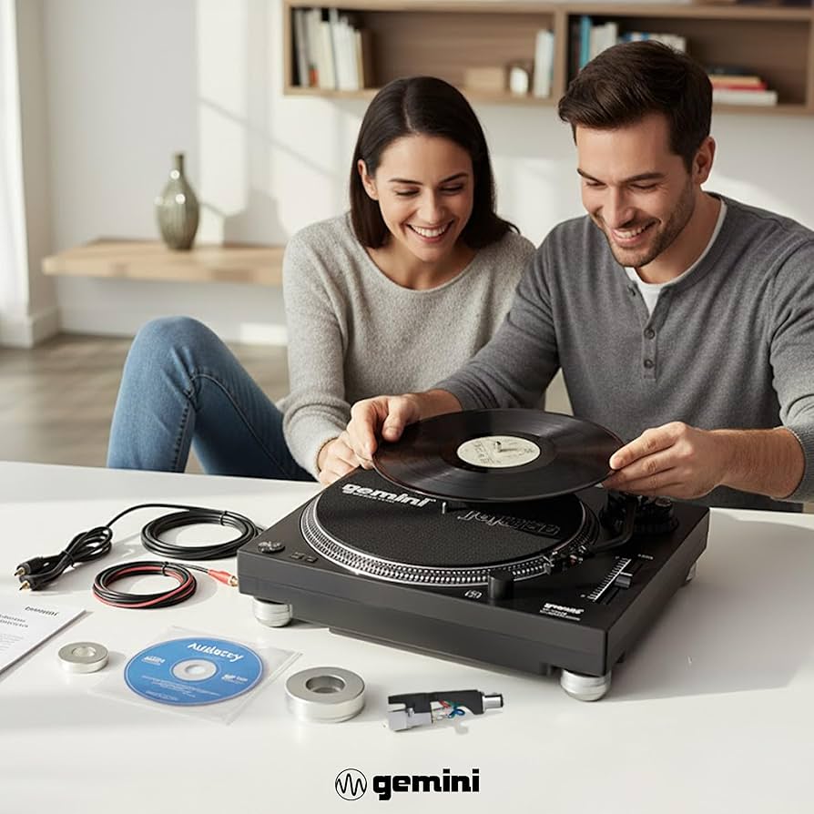 Amazon.com: Gemini Direct Drive DJ Turntable for Vinyl Records