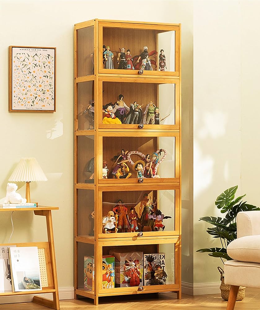 Amazon.co.jp: Pounjsd ガラスケース ショーケース フィギュアケース