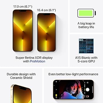 Apple iPhone 13 Pro Max (128GB) - Gold : Amazon.in: Electronics