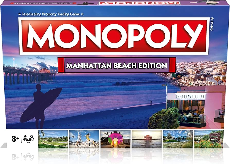 Amazon | モノポリーボードゲーム マンハッタンビーチエディション:2~6