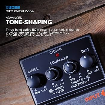 Amazon.com: Boss MT-2 Metal Zone Distortion Guitar Pedal : Musical