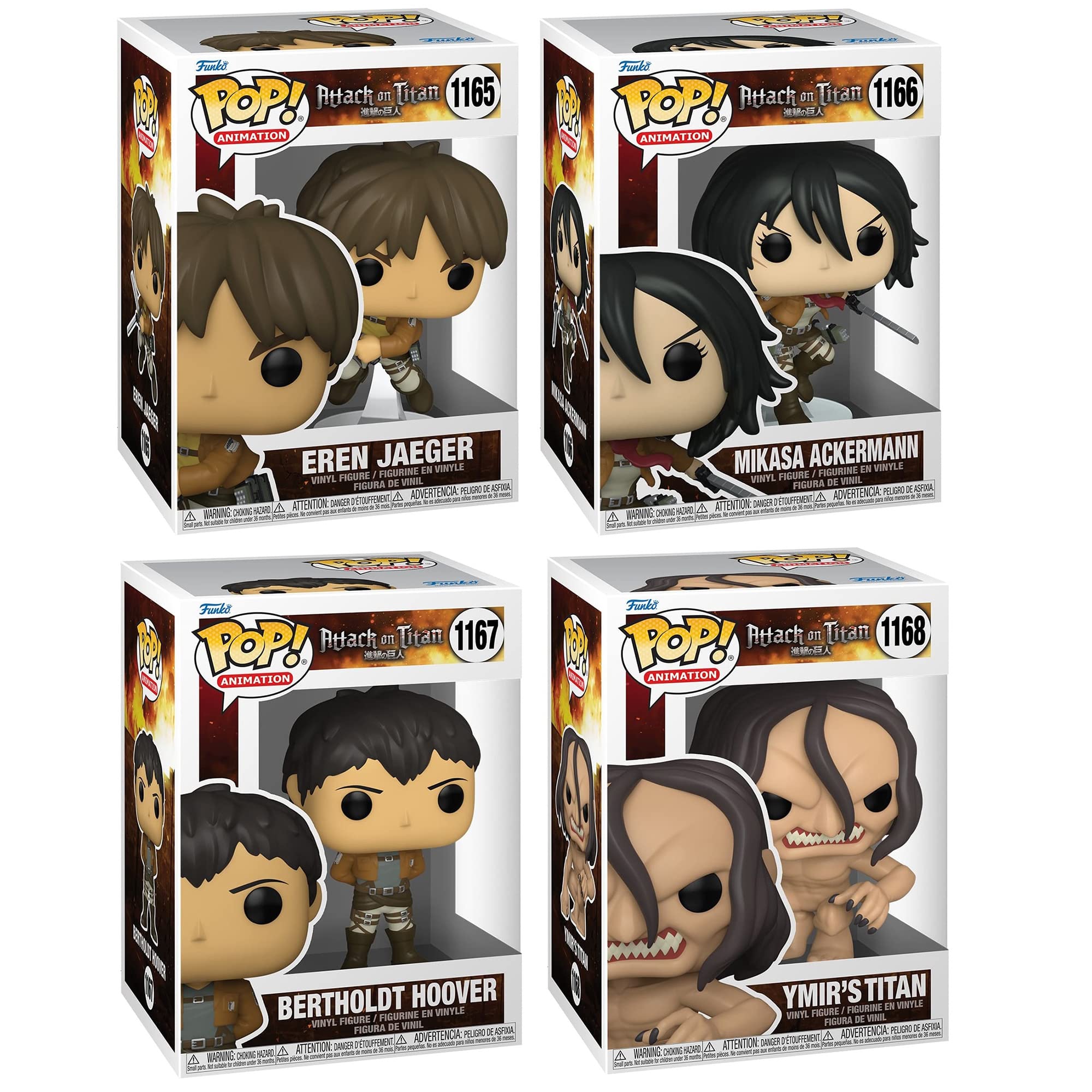 Funko Pop! Animation: Attack on Titan Season 3 Collectors Set