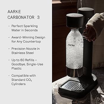 Amazon.com: Aarke Carbonator lll with CO2 Cylinder, Sparkling