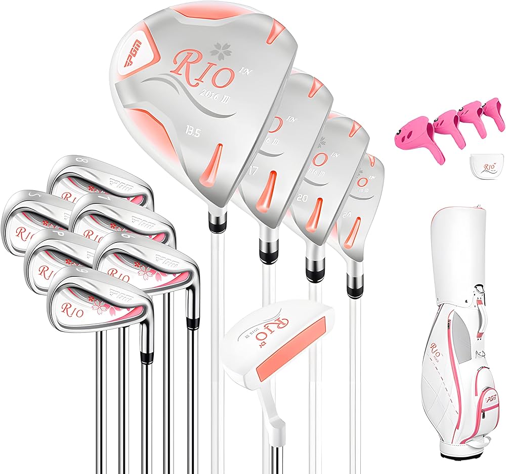 Amazon.co.jp: PGM Rio レディース 右利き用ゴルフクラブセット チタン