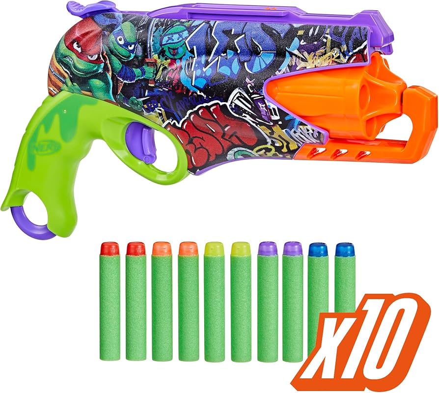 Amazon.com: Nerf Teenage Mutant Ninja Turtles Blaster, 10 Elite