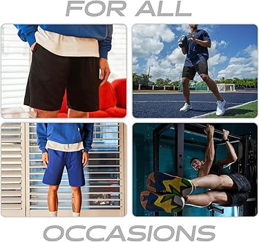 Ma Croix Mens Basic Mesh Shorts with Pockets Basketball Gym
