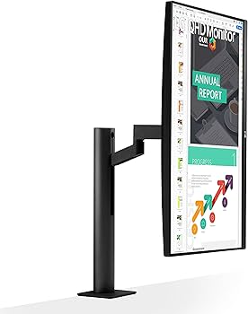 LG 27QN880-B 27 inch QHD (2560x1440) Ergo IPS Monitor with HDR 10