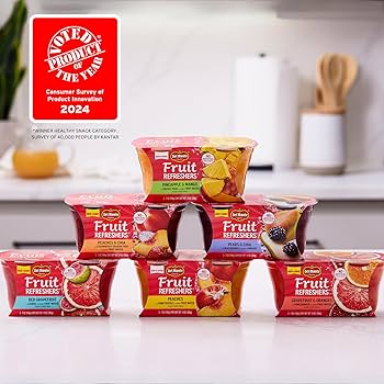 Amazon.com: Del Monte FRUIT AND CHIA FRUIT CUP Snacks, Peaches in