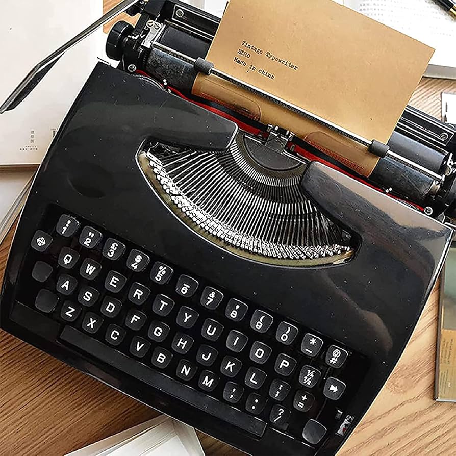 Amazon.co.jp: レトロワイヤレスタイプライターキーボード、昔ながらの