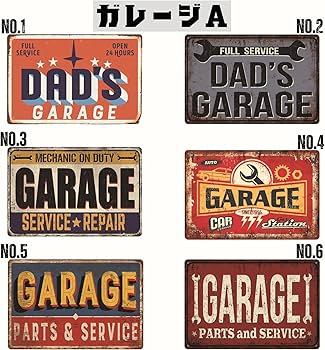 Amazon | レトリカン ブリキ看板 全120種類 アメリカン 雑貨 ナンバー