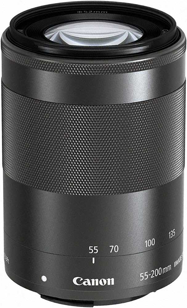 Amazon.com : Canon 55-200mm EFM f4.5-6.3 is STM Lens - Black
