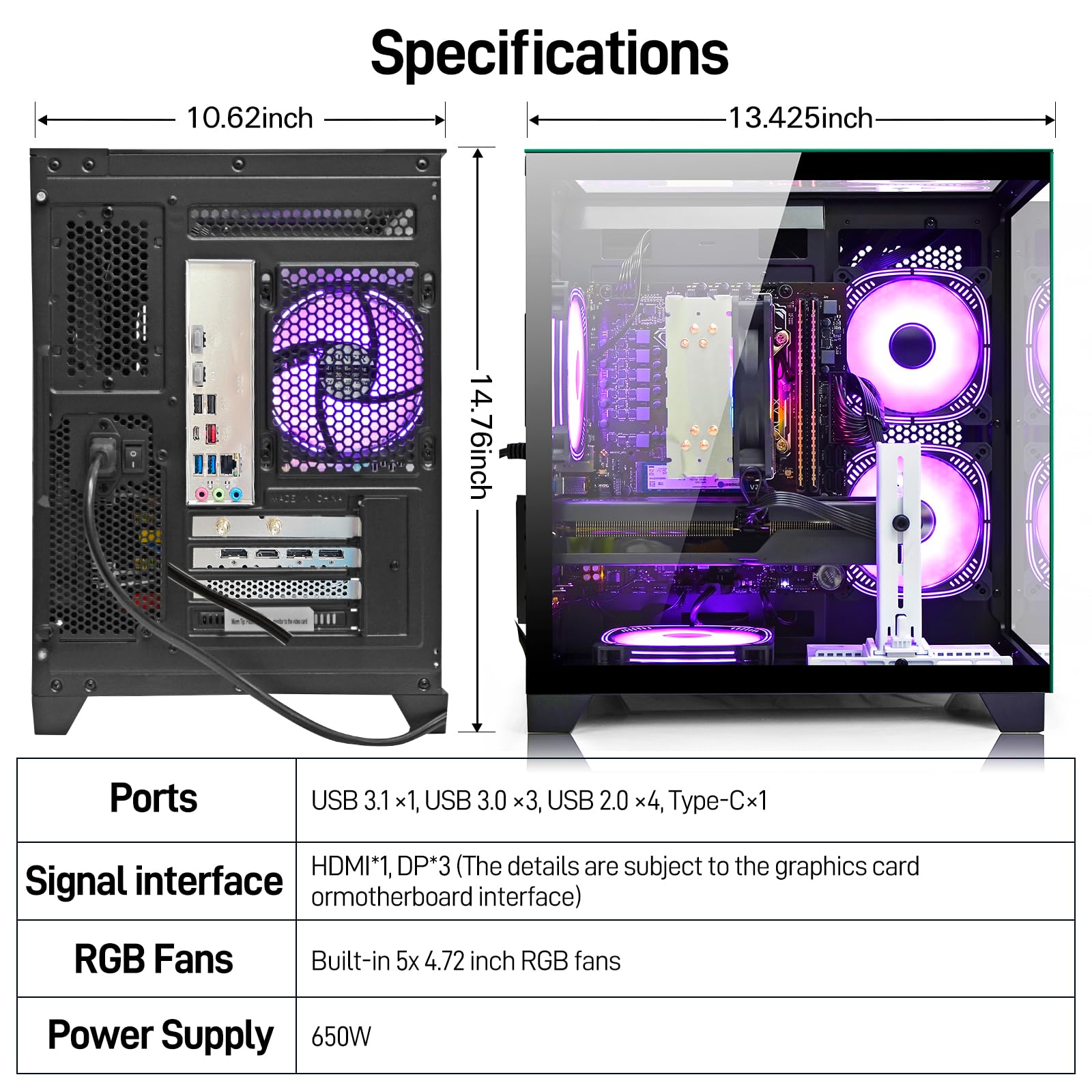 Amazon.com: LXZ Gaming PC Desktop AMD Ryzen 7 8700F | AMD Radeon