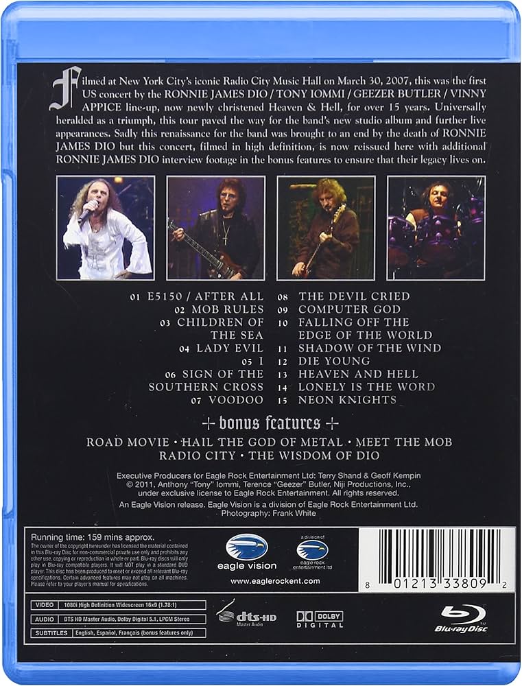 Amazon.com: Heaven & Hell: Radio City Music Hall - Live! [Blu-ray