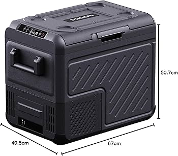 Amazon.co.jp: 車載冷蔵庫 46L -22℃~20℃ ポータブル冷蔵庫 2室独立