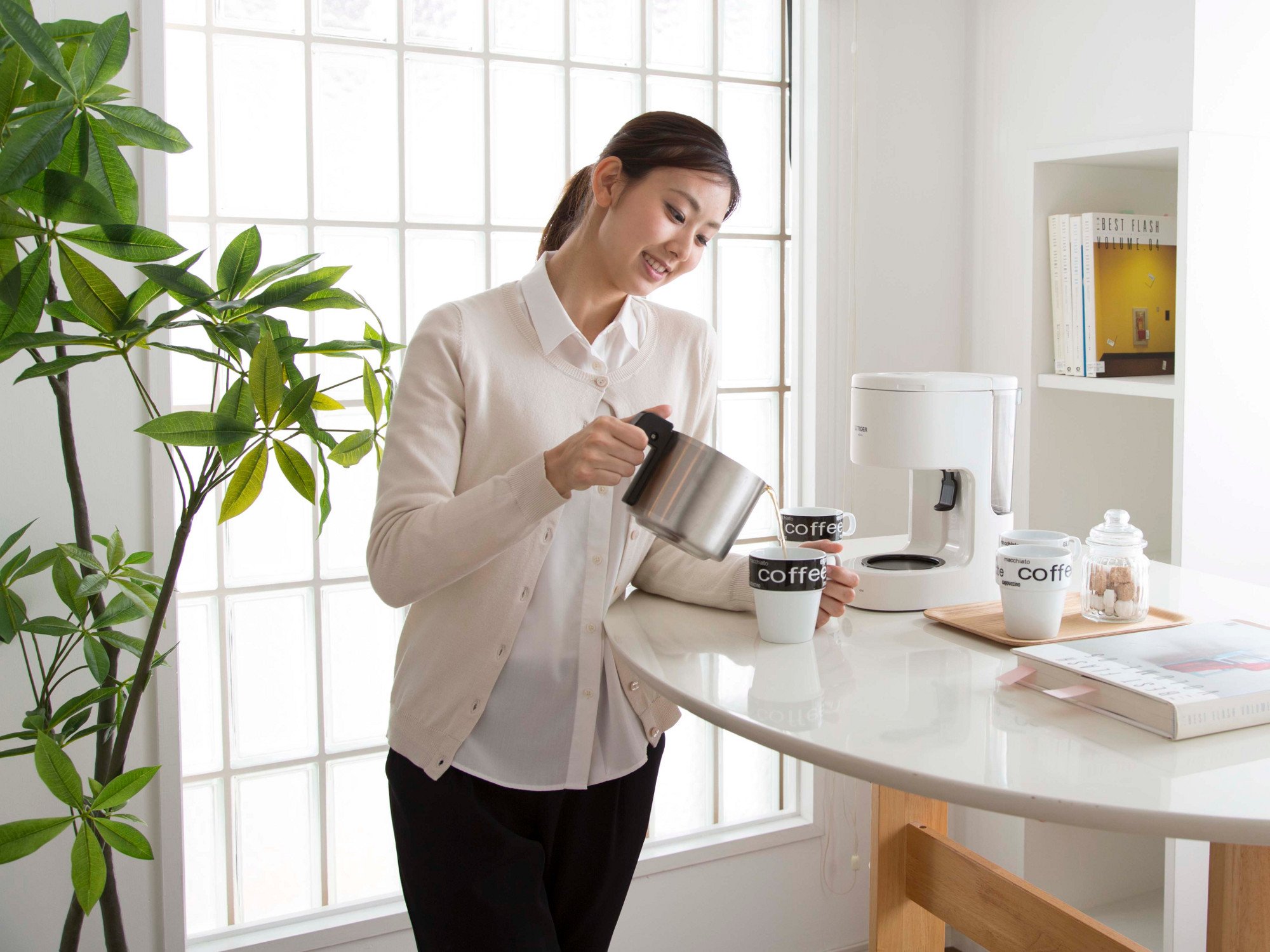 Amazon | タイガー コーヒーメーカー 6杯用 ステンレス サーバー