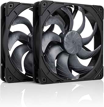 Amazon.com: Noctua NF-A14x25 G2 PWM Sx2-PP chromax.Black, Dual Fan