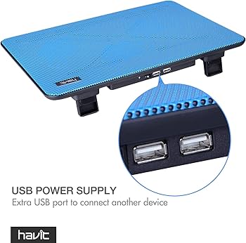 Amazon.com: Havit HV-F2056 15.6-17 Inch Laptop Cooler Cooling Pad