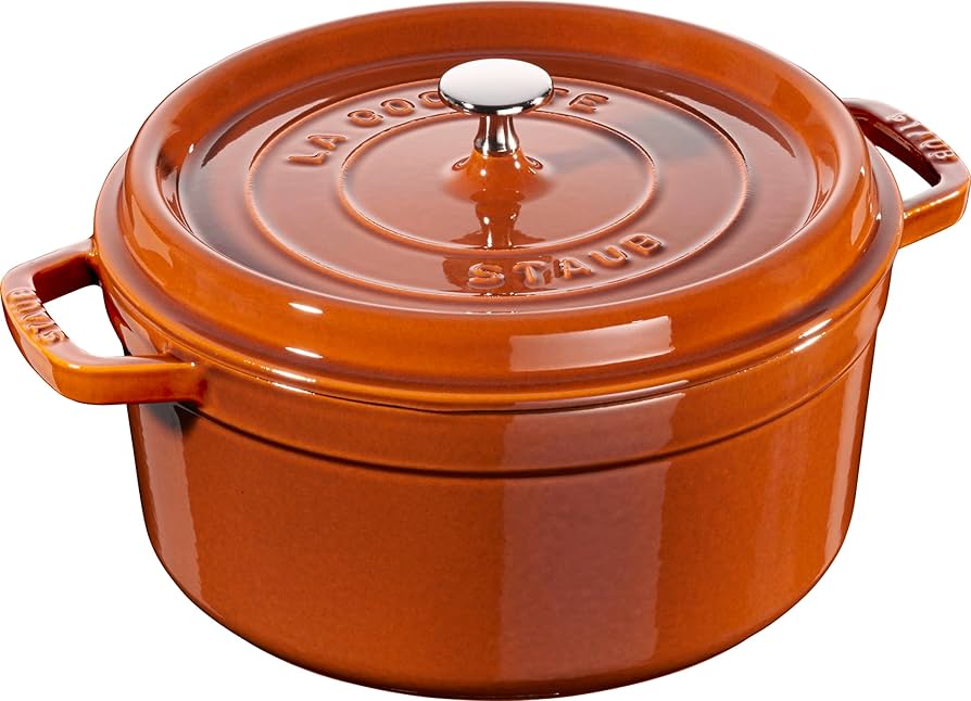 Amazon.co.jp: staub ピコ・ココット ラウンド 24cm シナモン IH 対応