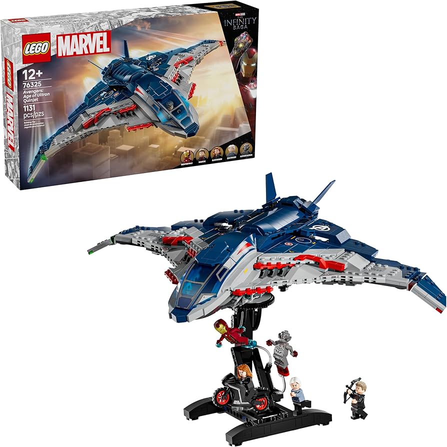 Amazon.com: LEGO Marvel Avengers: Age of Ultron Quinjet - Kids Toy