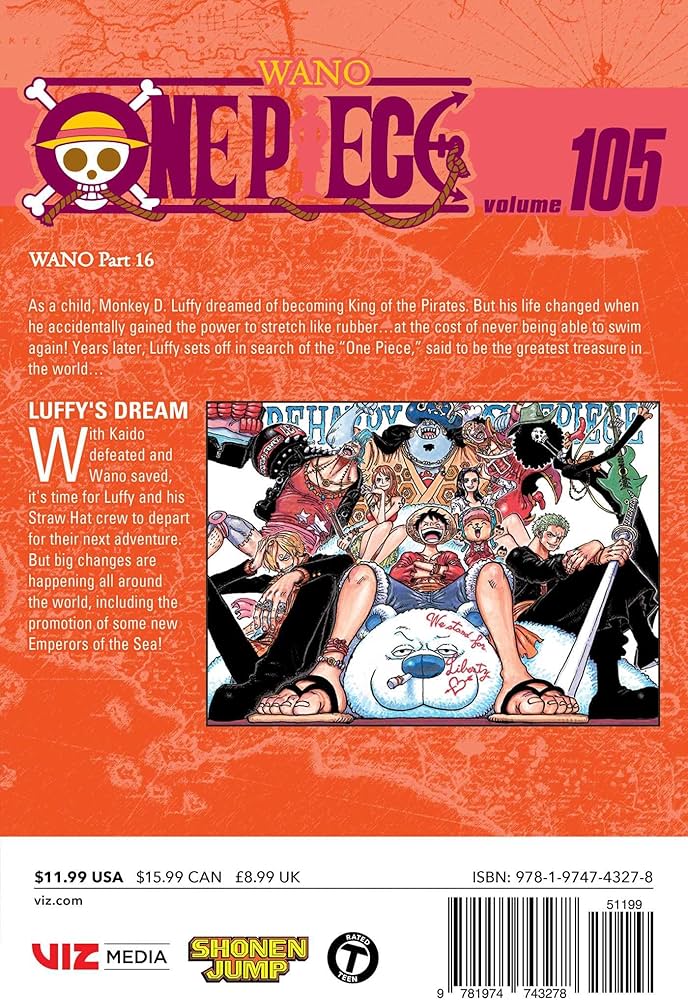 Amazon.com: One Piece, Vol. 105: 9781974743278: Oda, Eiichiro: Books