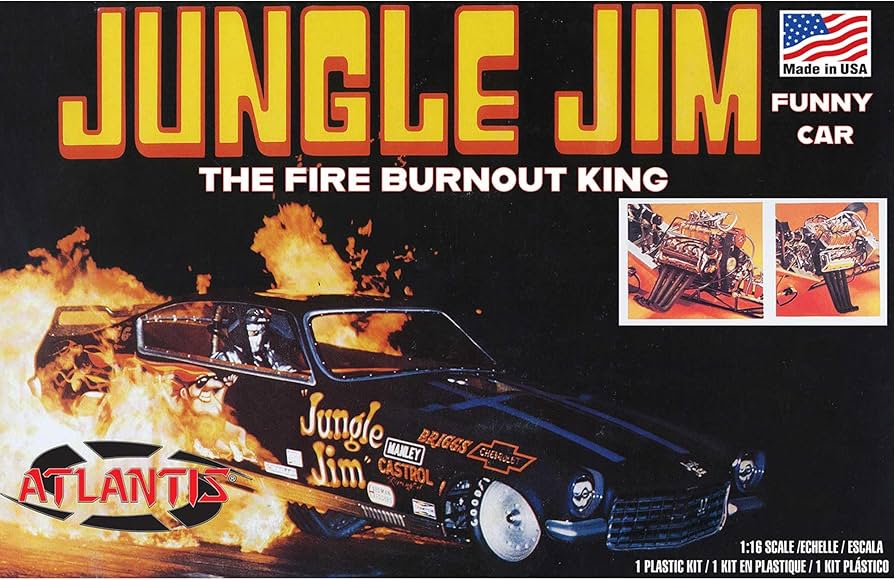 Amazon.com: Atlantis AMCH1486 1/16 Jungle Jim Vega Funny Car Model