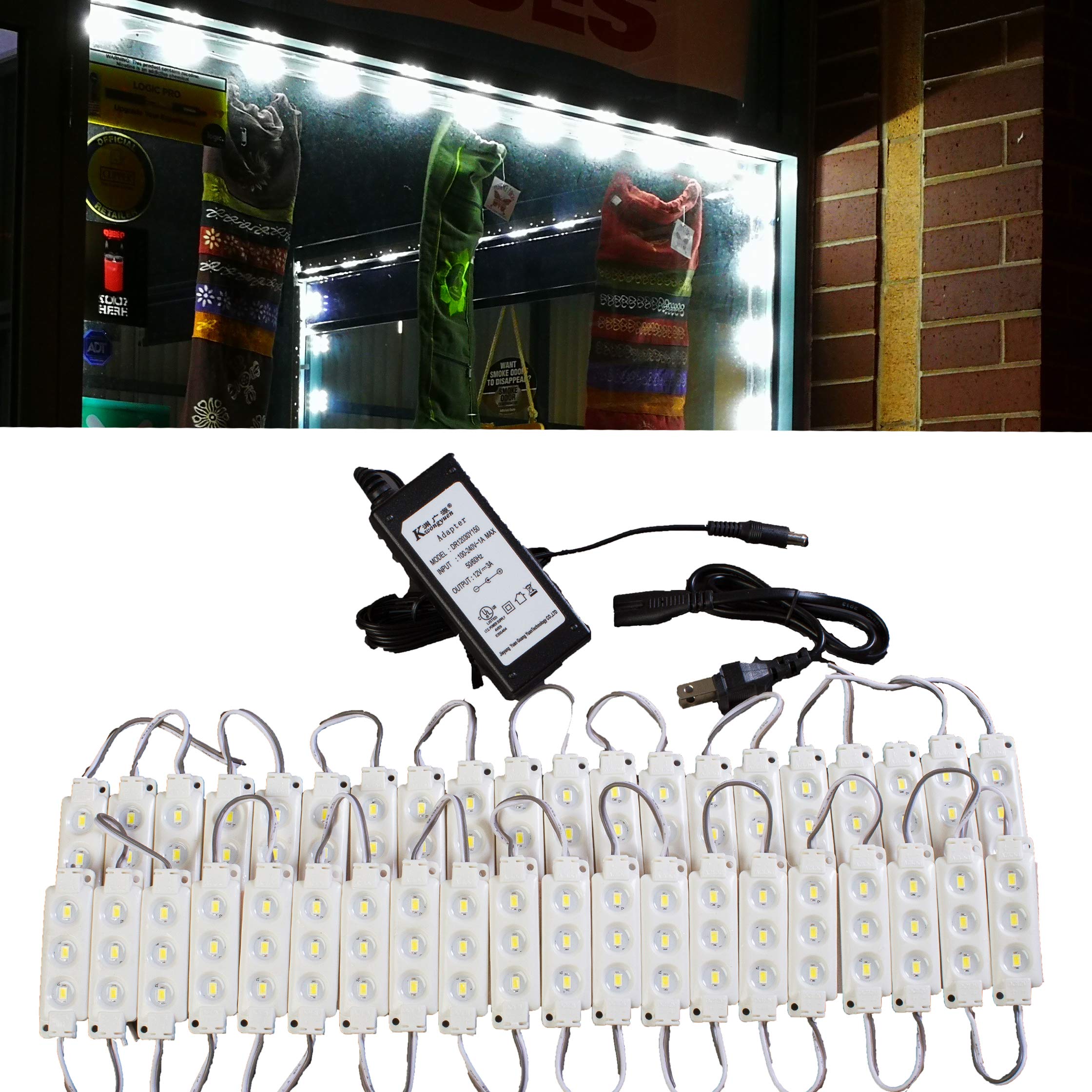 Amazon.com: 20ft Storefront Super Bright Pure White LED Light 5630