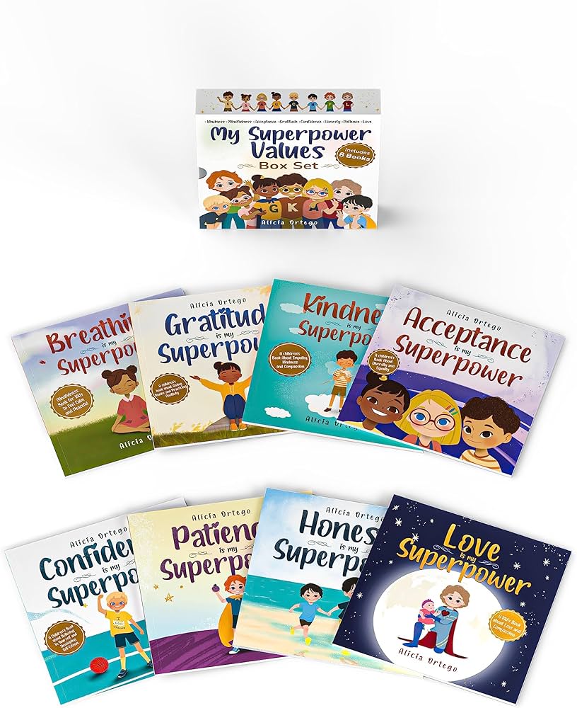 Amazon.com: My Superpower Values 8 Book Box Set (Books 1-8