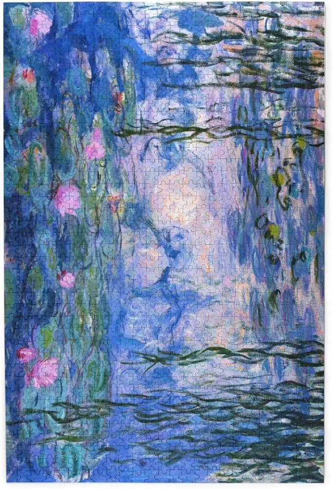 Amazon.co.jp: ジグソーパズル 1000ピース 絵画 睡蓮 クロード・モネ
