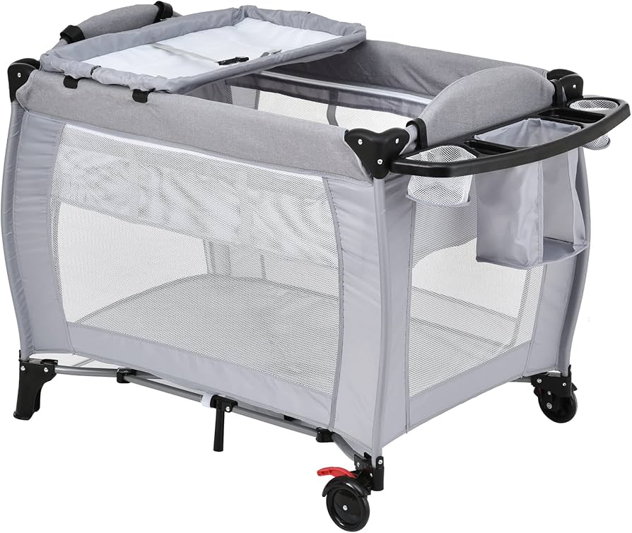 Amazon.co.jp: OSJ ベビーサークル 折りたたみ おむつ替えテーブル付