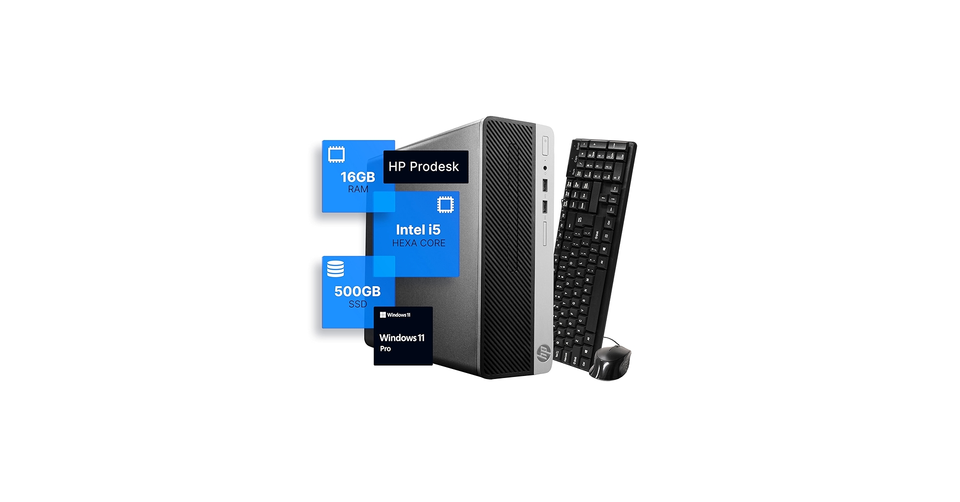 Amazon.com: HP ProDesk i5-9500 9th Gen Desktop Computer (3.2