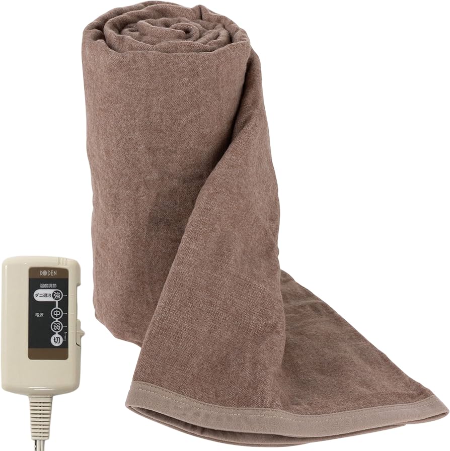 Amazon | 広電(KODEN) 電気毛布 掛け 敷き 188×130cm ブラウン 洗える