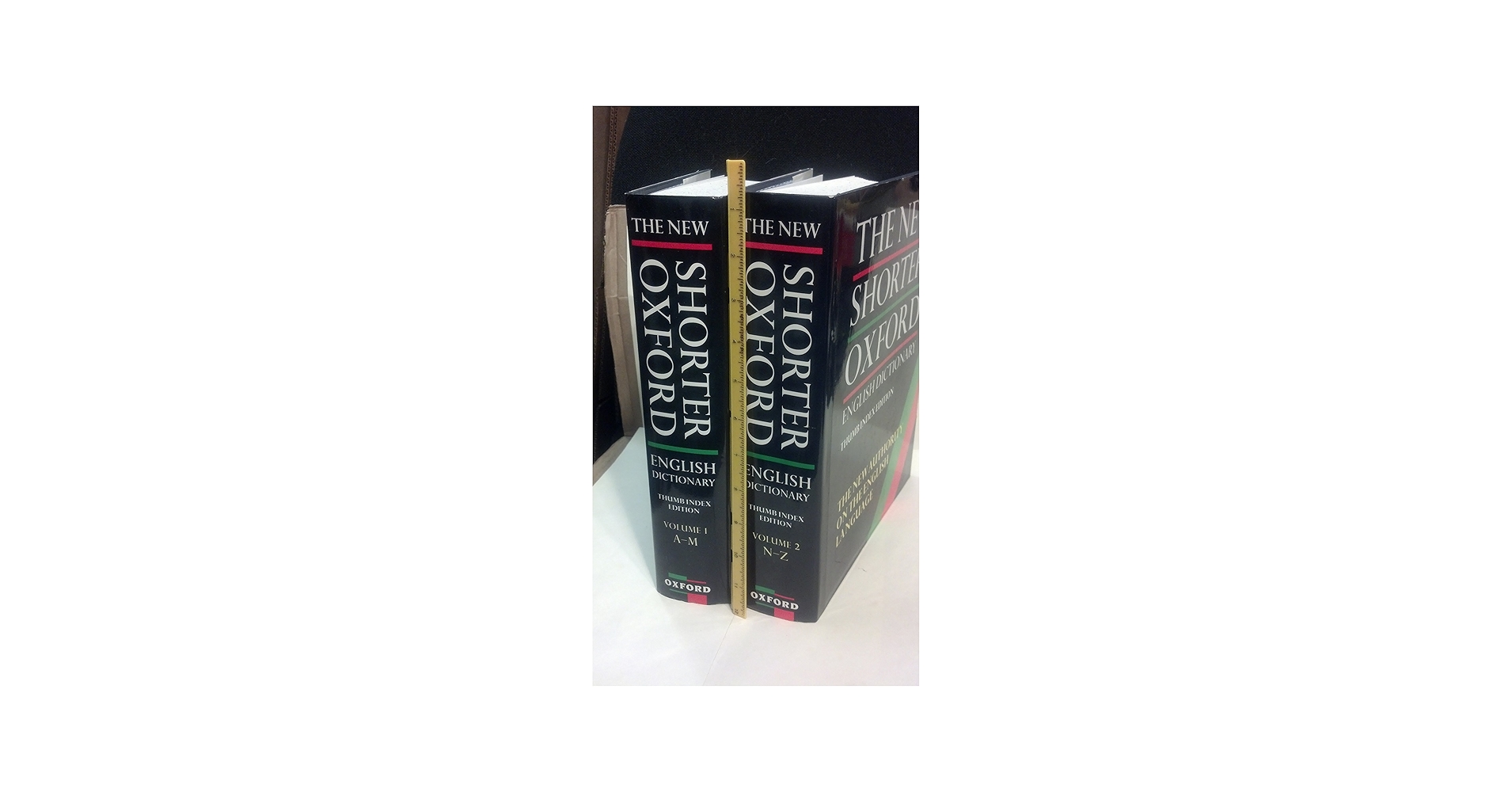 The New Shorter Oxford English Dictionary (2 Vol. Set; Thumb