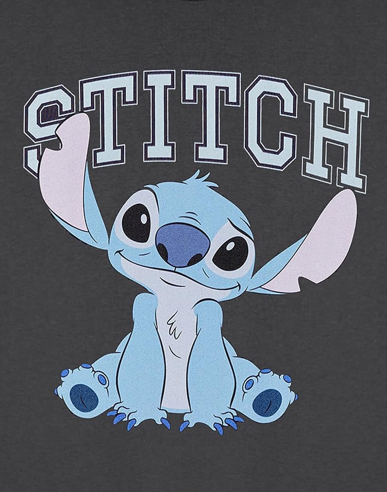 Amazon.com: Disney Stitch Womens Charcoal Cropped T-Shirt | Short