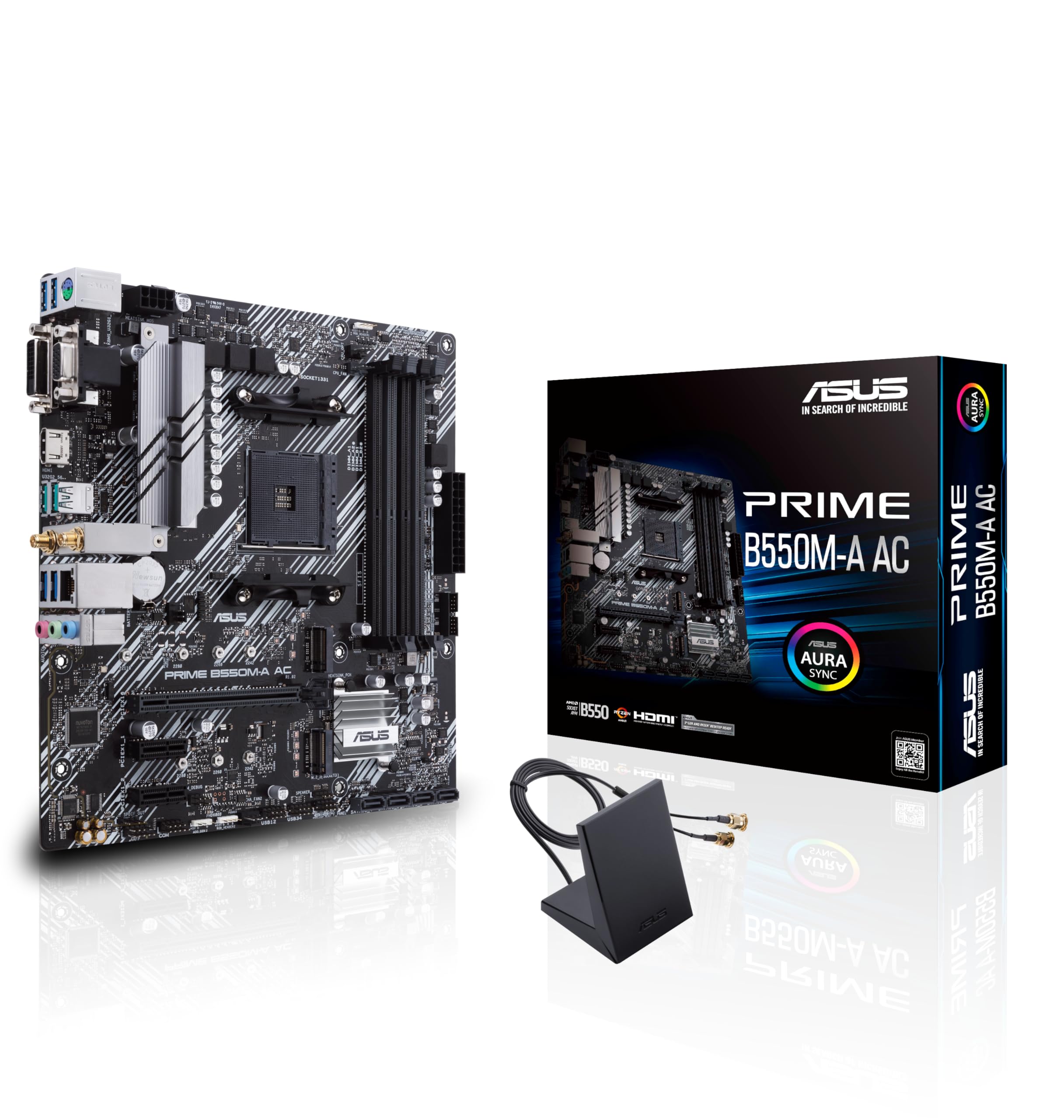 Amazon.com: ASUS Prime B550M-A AC AMD AM4 (3rd Gen Ryzen™) Micro