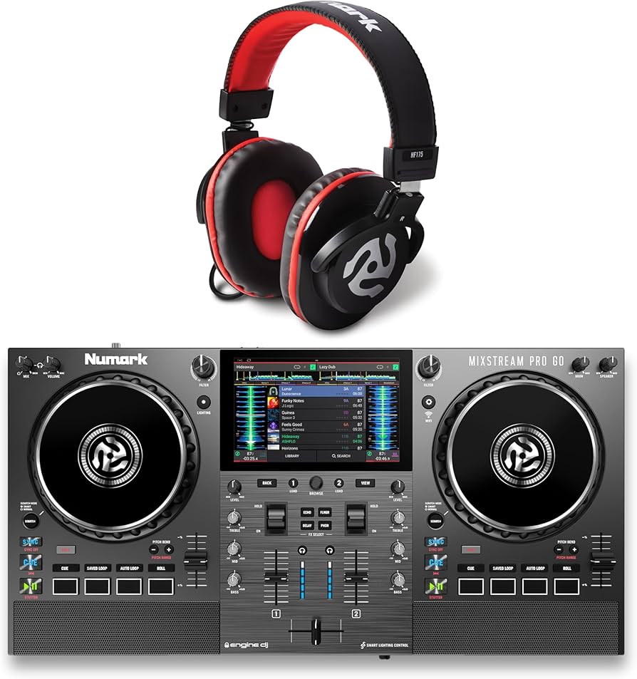 Amazon.com: Numark Mixstream Pro Go DJ Controller Bundle with